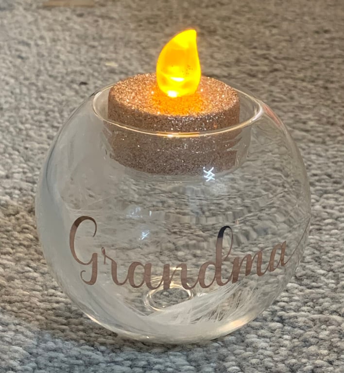 Memorial Tea Light Holder Christmas Rememberance