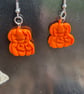 Rustic pumpkin earrings  - Image 3