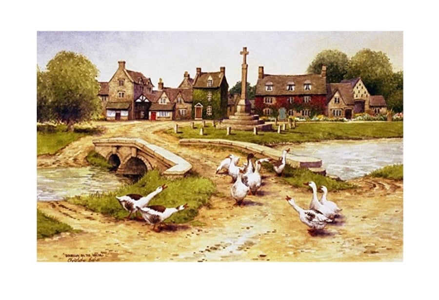Bourton on the Water . Signed Special Edition Print 