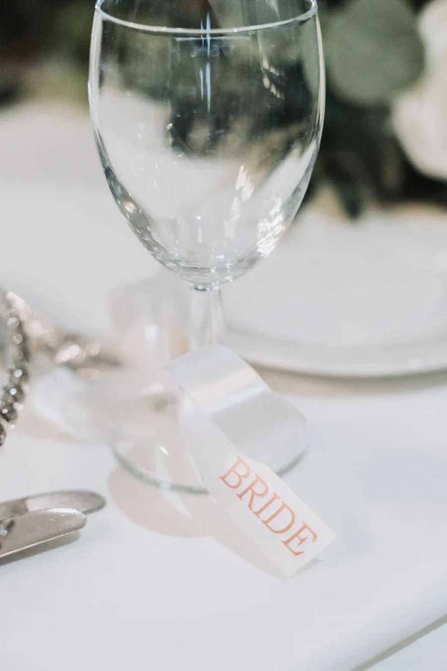 Personalised Wedding Ribbon - Custom Names - 60cm Wedding Favour Ribbon