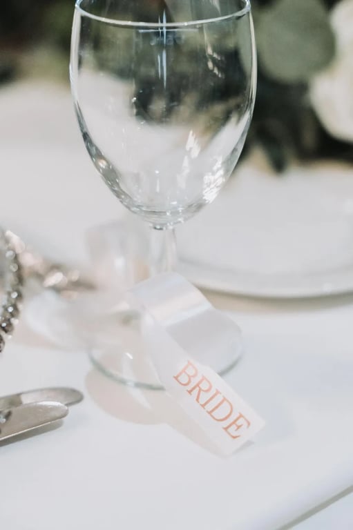 Personalised Wedding Ribbon - Custom Names - 60cm Wedding Favour Ribbon