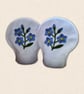 Forget Me Not Tealight Covers - Embroidered Felt Floral Decor