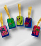 Handmade Wooden Birthday Gift Tags – Set of Five - Image 2