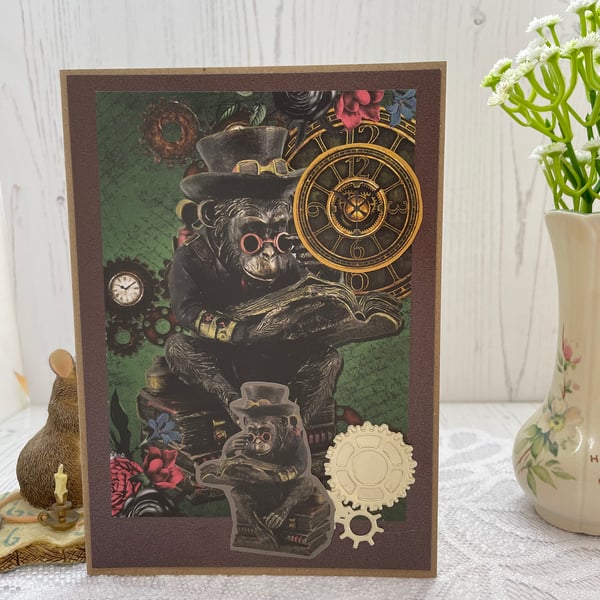 Steampunk Greeting Card PB4