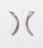 Silver Curve Hoop Earrings - Image 1