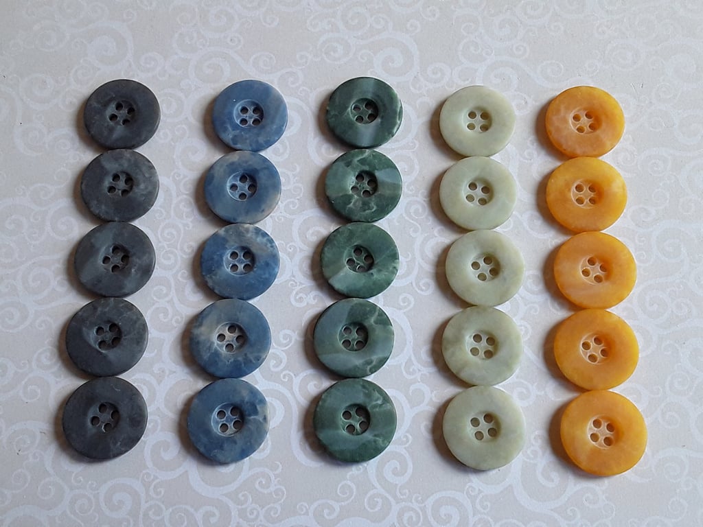 20.3mm 32L Marble, Stone effect Buttons