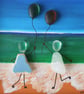 BEST FRIENDS - Seaglass Art - Image 3