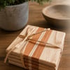 Handmade coasters Ash, cherry & maple, Gift Boxed