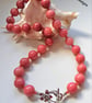 Designer Peach Quartz & Quartzite Statement Silver Plated Necklace. ONE OFF - Image 6