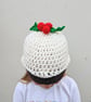 Crochet Christmas Pudding Hat: Novelty Winter Hat - Image 2