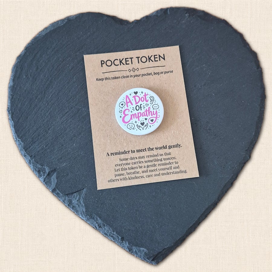 A Dot of Empathy Pocket Token - Kindness and Understanding Gift