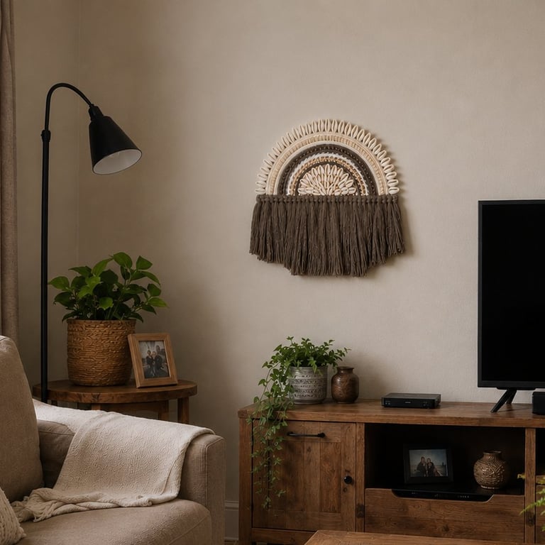 Ijikijolo - Fibre Wall Art - Shell Fan Design - One of a Kind