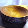 Wooden turned pin dish