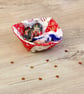 Small Festive Patchwork Basket - Image 9