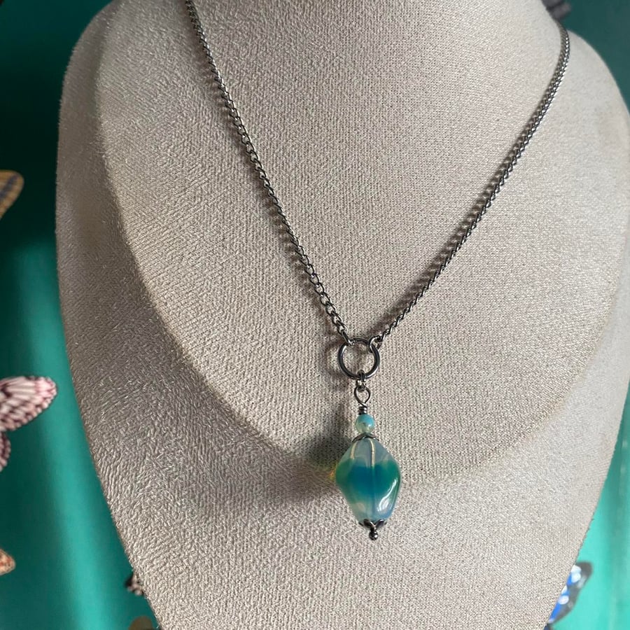 Mischa - Vintage Bead Wire Wrapped Necklace 