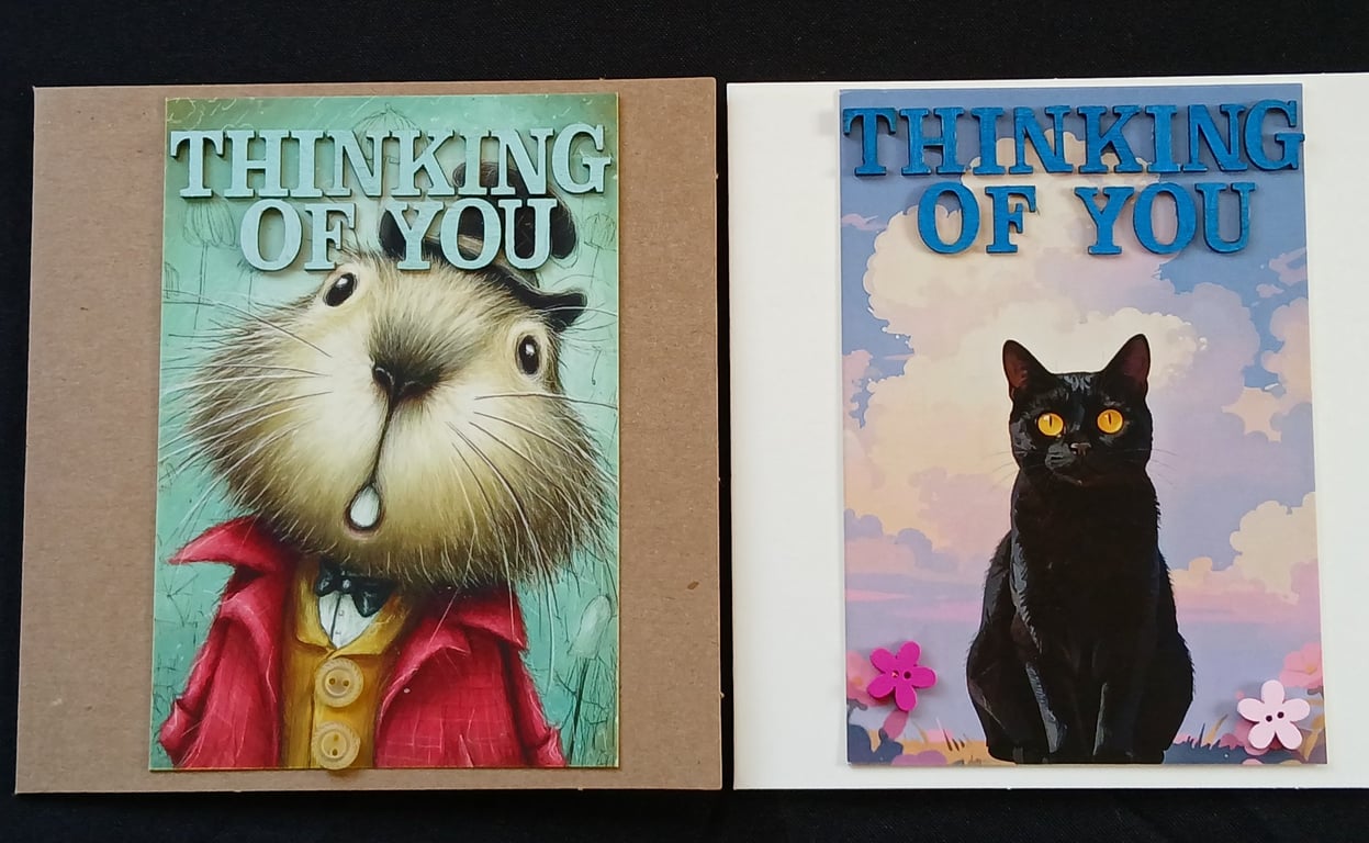 Pack of 2 thinking of you cards