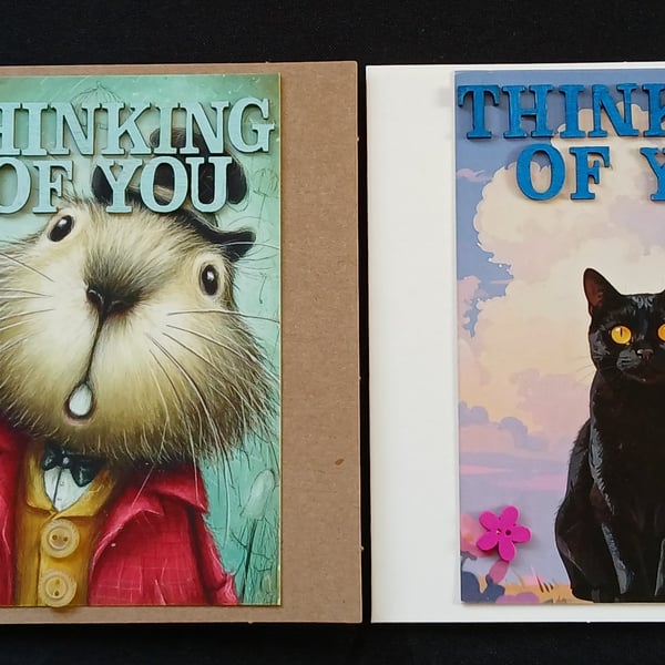 Pack of 2 thinking of you cards