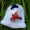 KNITTING PATTERN for a Baby's Snowman Hat