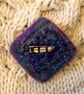 Diamond Shape Merino Wool Brooch. - Image 2