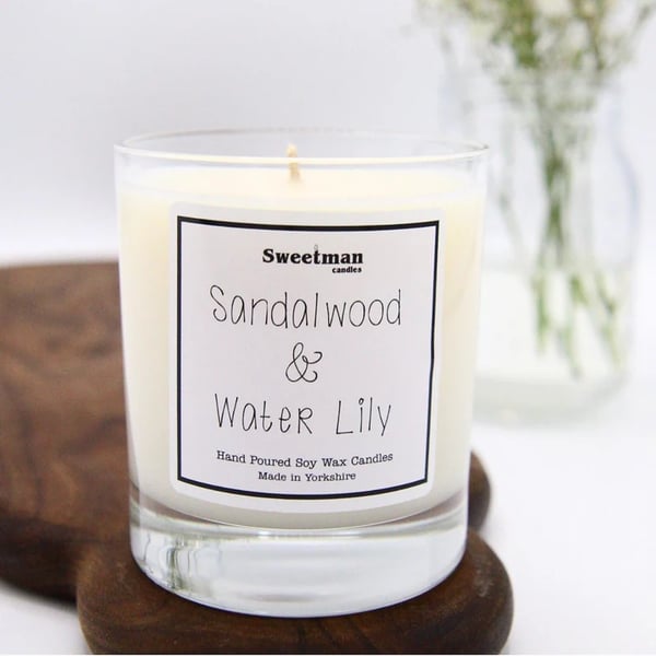 Sandalwood & Water Lily Deluxe Large Candle