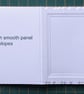 7 White Embossed greeting card blanks with envelopes