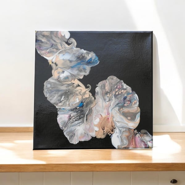 Floral Flow 2 , fluid acrylic canvas 