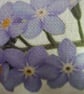 Coin purse - small zipped pouch - forget me not print - Image 3