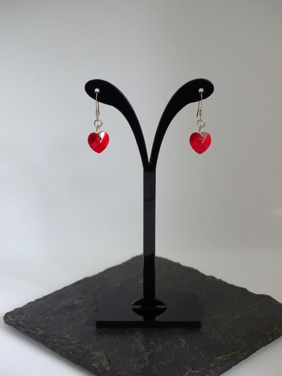 Red Heart Earrings