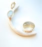 Moonstone Sterling Silver Moon Penant