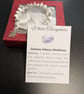 White Turquoise Natural Gemstone Bracelet with charm and meaning card 