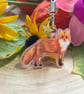 Adorable Red Fox Acrylic Charm - Image 2