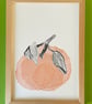 Orange Drypoint Print - Image 3