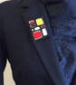 Felt brooch, Mondrian style - Image 7