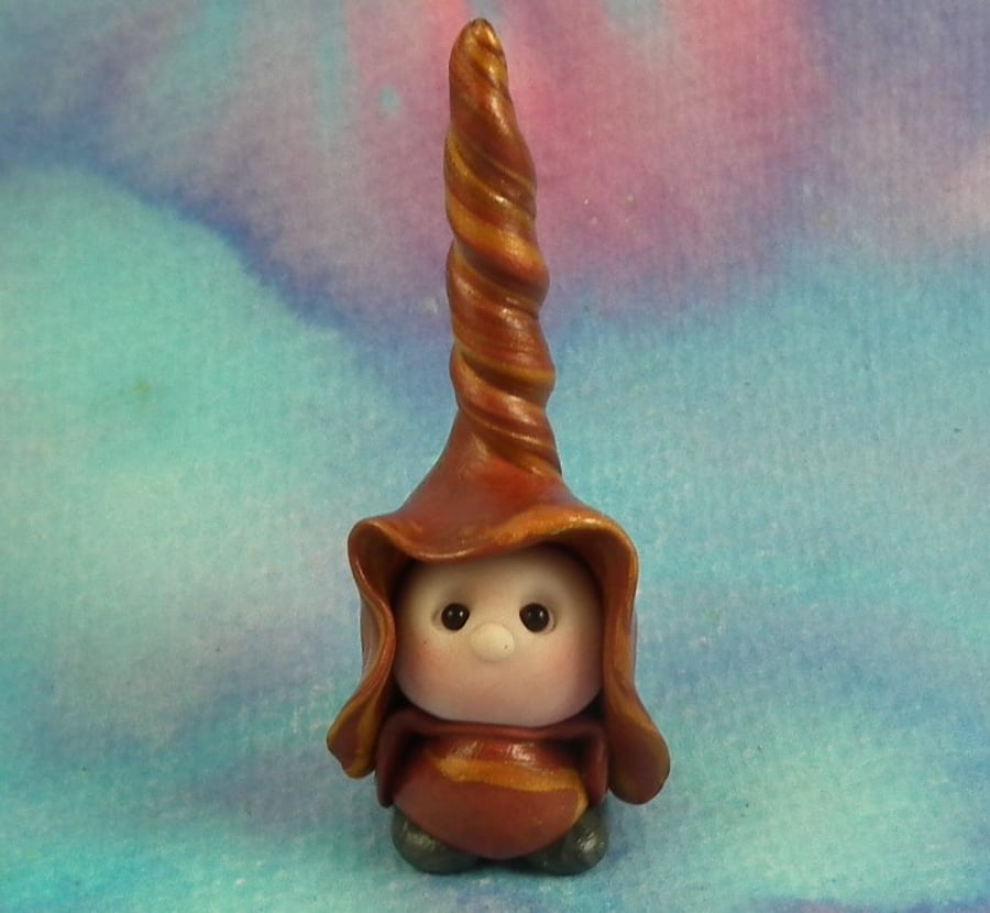Spring Sale ... HighHat Gnome 'Humph' Magic! OOAK Sculpt by artist Ann Galvin 
