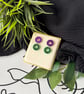 Green and Purple Double Hoop Earrings - Image 3