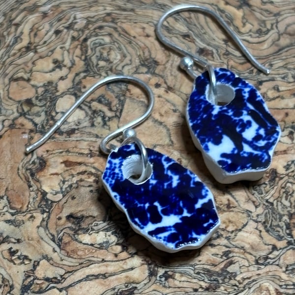 Handmade Drop Earrings, Ceramic, Unique Earrings, vintage, Christmas Gifts