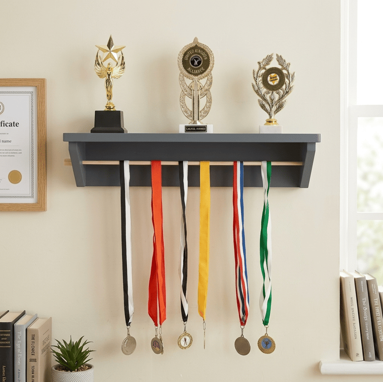 Trophy Shelf and Medal Holder
