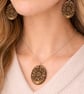 Floral Wooden Jewellery Set – Matching Necklace & Earrings Gift - Image 1