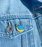 Handmade Bird Pin, Gift for Bird Lover, Miniature Clay Tit & Pigeon Art