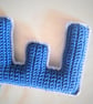Crochet Nursery Letter Decor - Alphabet Letter J - Image 3