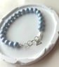Sterling Silver Single Shimmering Pearl Bracelet  - Image 4