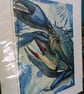 Blue Crab Fine Art Print, A4 Mounted, Coastal Food Art, Contemporary Watercolour - Image 6