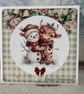 Holidays - Set of 4 Highland Cow Christmas Cards - C290 - Image 2