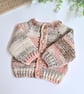 Crochet Newborn Baby Cardigan – Baby Cloud Colourway  - Image 8