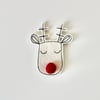 'Resting Reindeer' Handmade Magnet