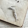 Silver "Pudding Maid" Clip on Charm - Pudding doll - Frozen Charlotte 
