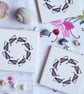 4 x Pink Geometric Ceramic Tile Coasters with Cork Backing - CLEARANCE PRICE - Image 3