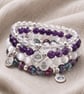 Fluorite Crystal Bracelet, Focus & Clarity, Personalised Engraved Gift - Image 3