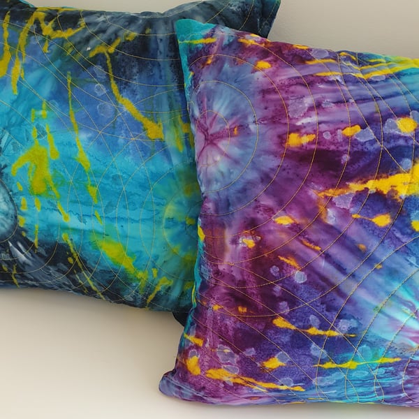 HANDMADE QUILTED CUSHIONS (SET OF 2)