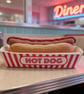 Handmade Air-Dry Clay Hot Dog - Home Diner BBQ Faux Food Decoration